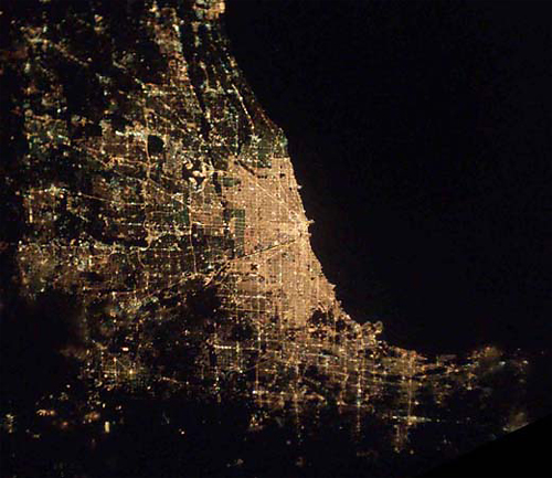 城市燈光:美國-芝加哥