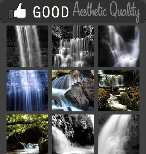 Waterfalls: Good Aesthetic Quality