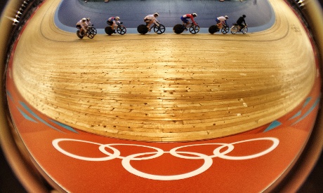 由iPhone拍攝奧運女子場地單車賽