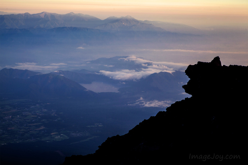 富士山山頂日出