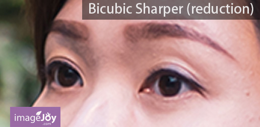 使用 Bicubic Sharper (reduction) 放大後的結果