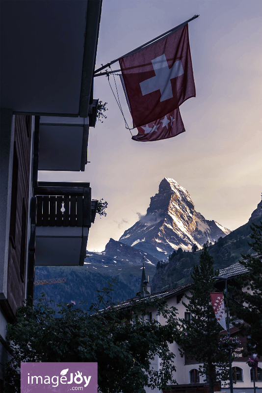 瑞士策馬特馬特洪峰 Matterhorn Zermatt 黃昏